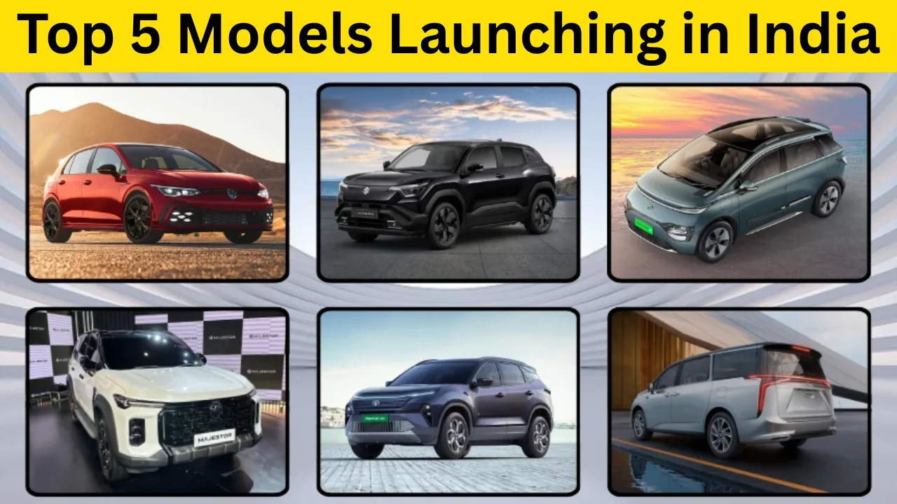 Top 5 Models Launching in India,Upcoming Cars 2025